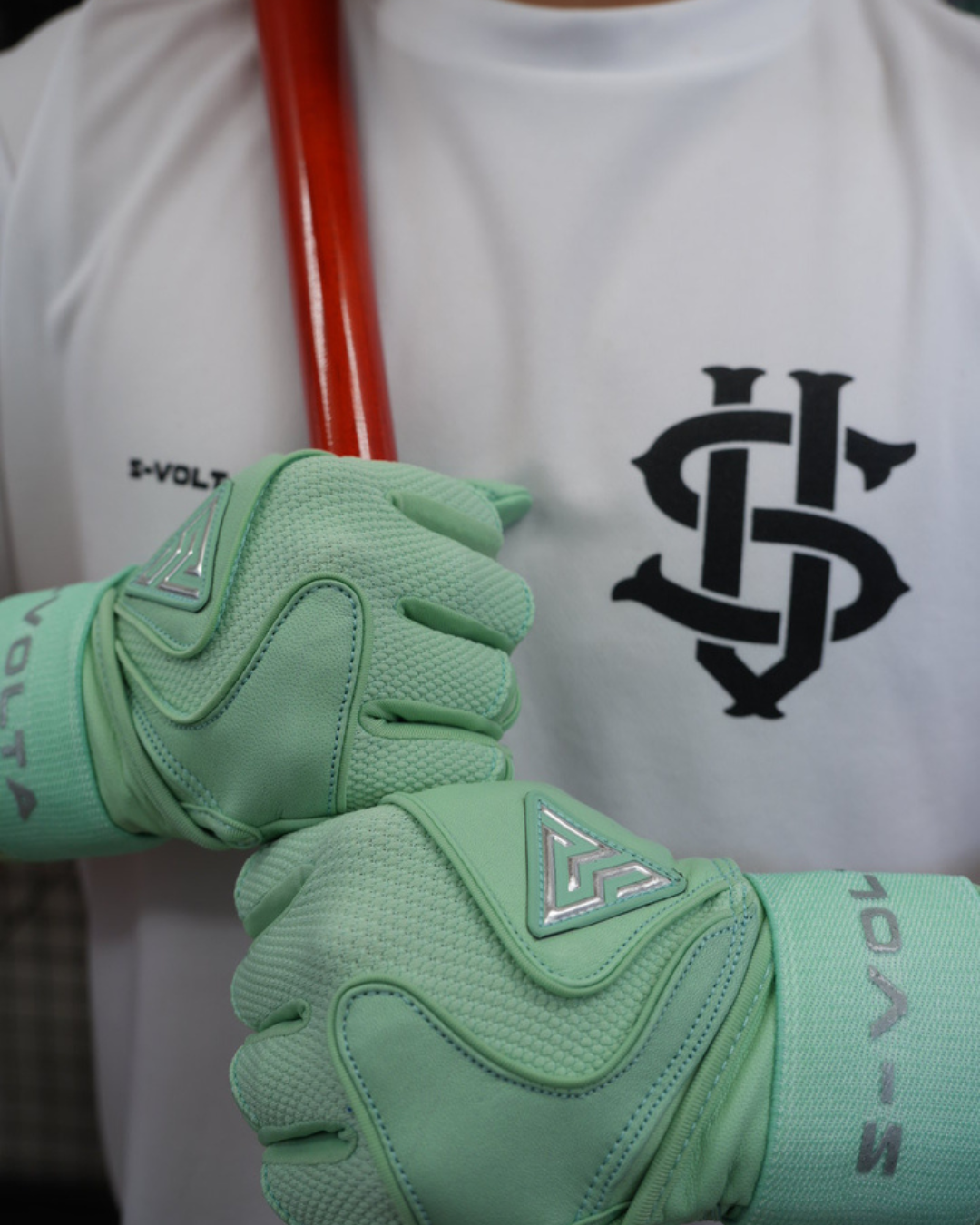 プレミアムモデル Wrist Lock バッティンググローブ【MINT GREEN × SILVER】