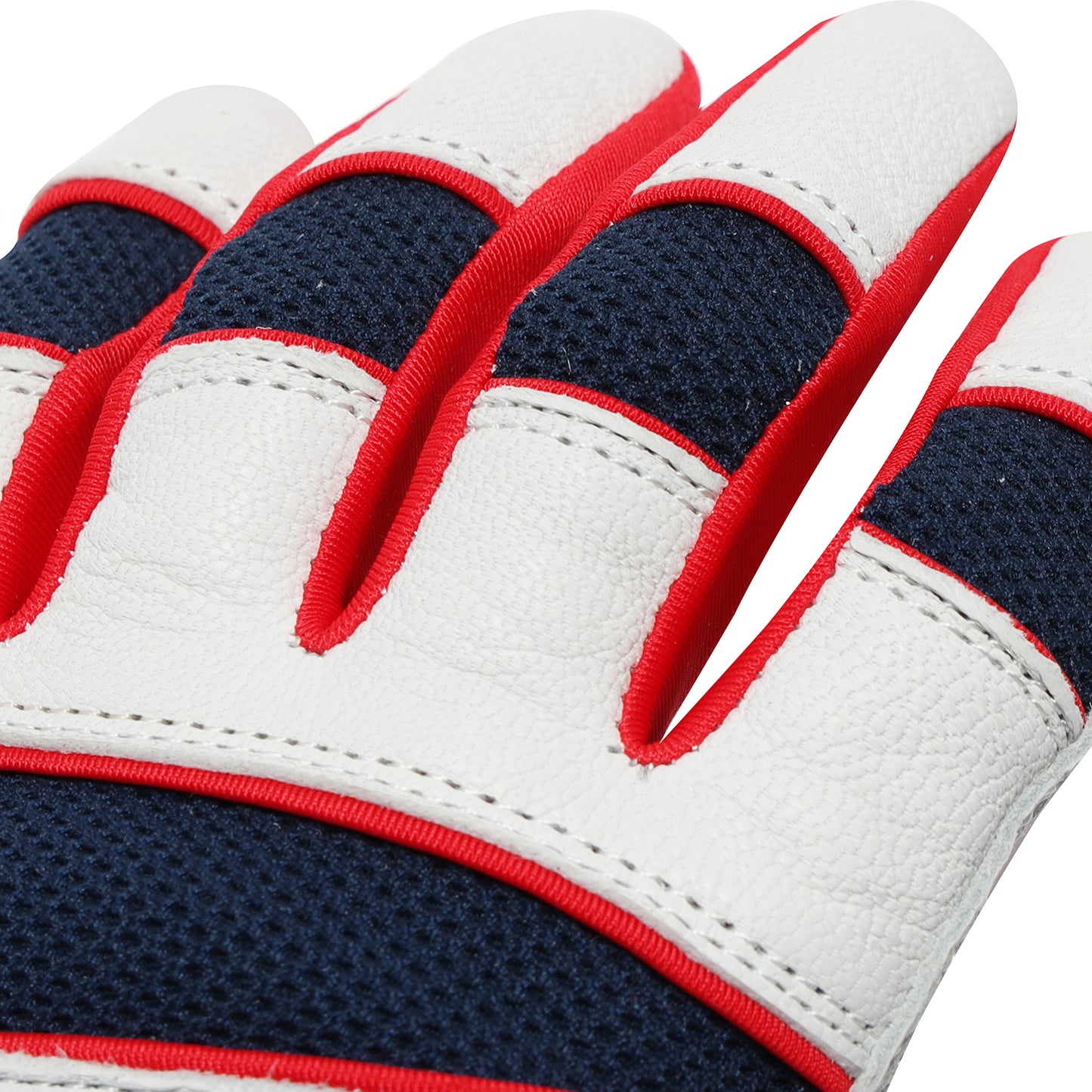 ハイクオリティーモデル バッティンググローブ 【WHITE × NAVY × RED】
