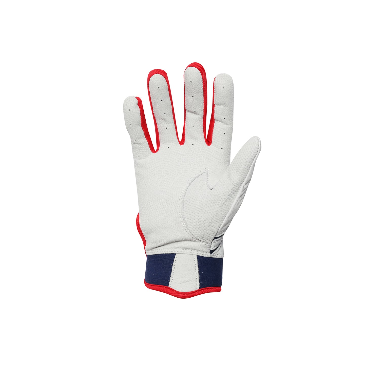 ハイクオリティーモデル バッティンググローブ 【WHITE × NAVY × RED】