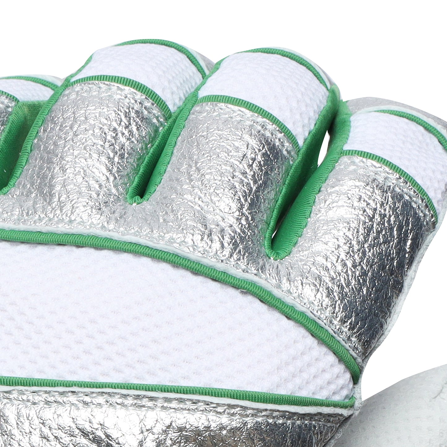 ハイクオリティーモデル バッティンググローブ 【SILVER × WHITE × GREEN】