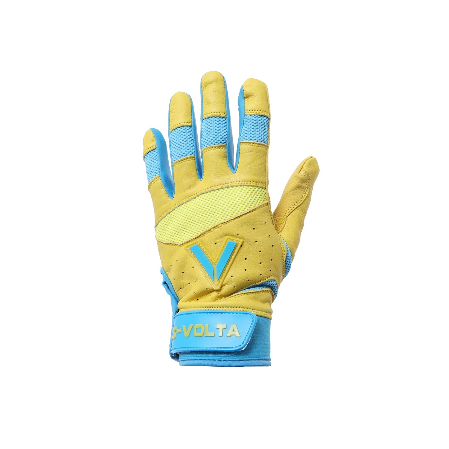 ハイクオリティーモデル バッティンググローブ 【YELLOW × SKY BLUE】