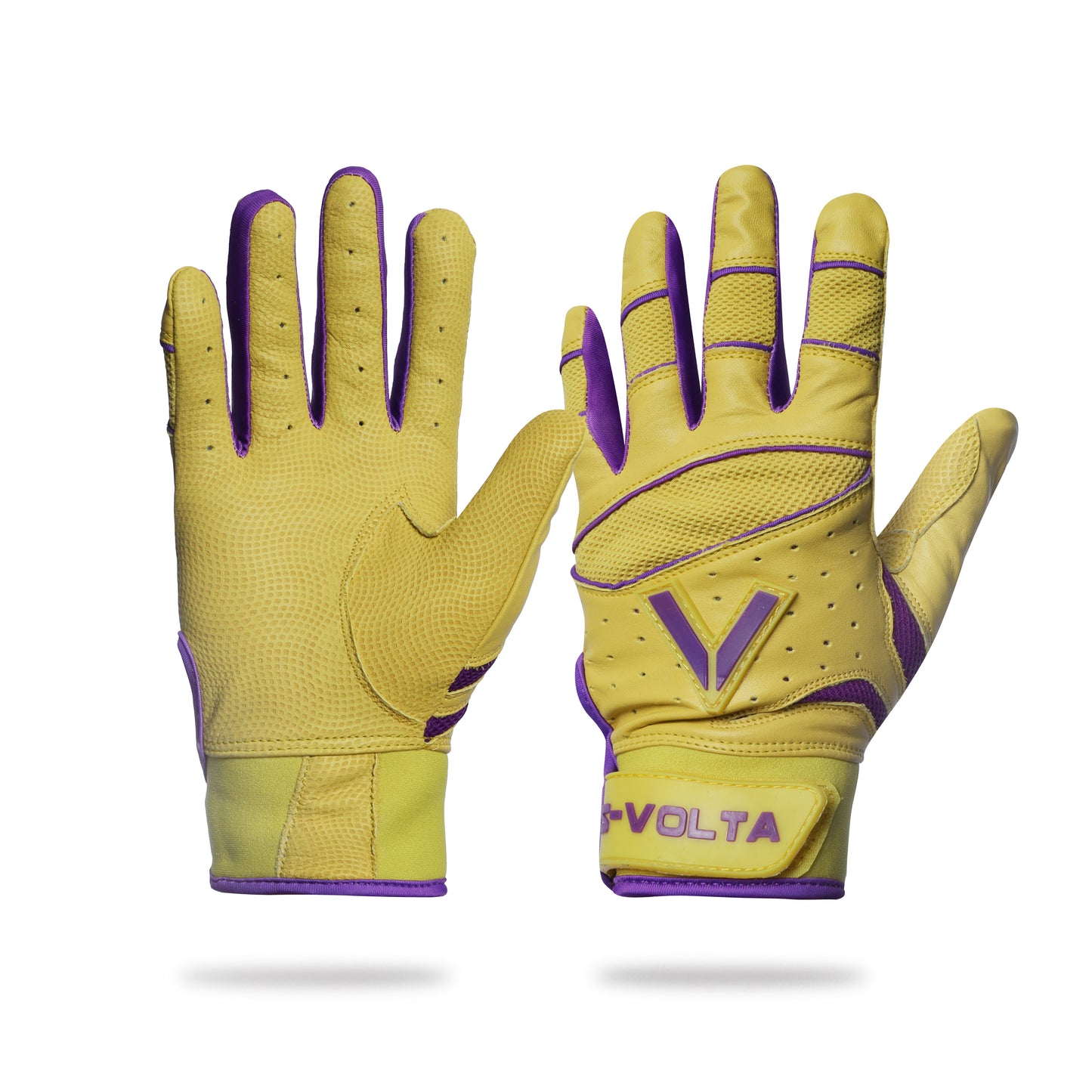 ハイクオリティーモデル バッティンググローブ 【YELLOW × PURPLE】