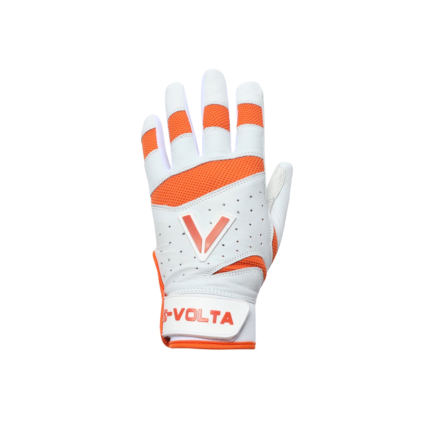ハイクオリティーモデル バッティンググローブ【WHITE x ORANGE】