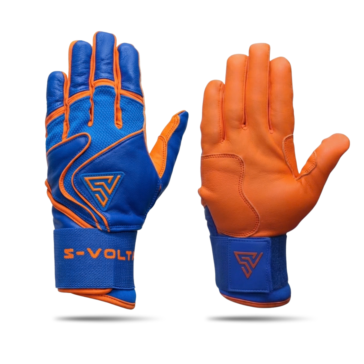 プレミアムモデル Wrist Lock バッティンググローブ【BLUE  × ORANGE】