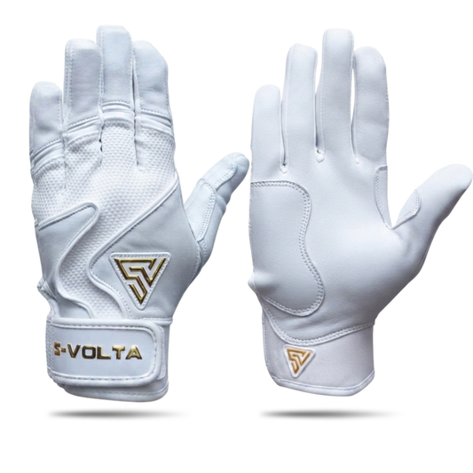 プレミアムモデル バッティンググローブ 【WHITE × GOLD】