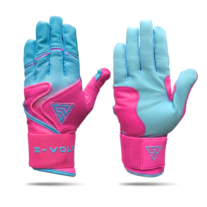 プレミアムモデル Wrist Lock バッティンググローブ【GRADATION / PINK × SKY BLUE】