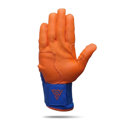 プレミアムモデル Wrist Lock バッティンググローブ【BLUE  × ORANGE】