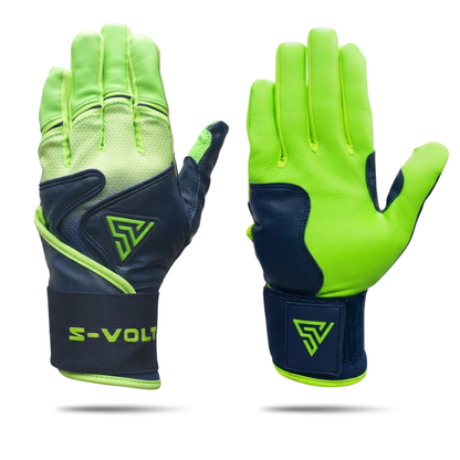 プレミアムモデル Wrist Lock バッティンググローブ【GRADATION / NAVY × NEON GREEN】
