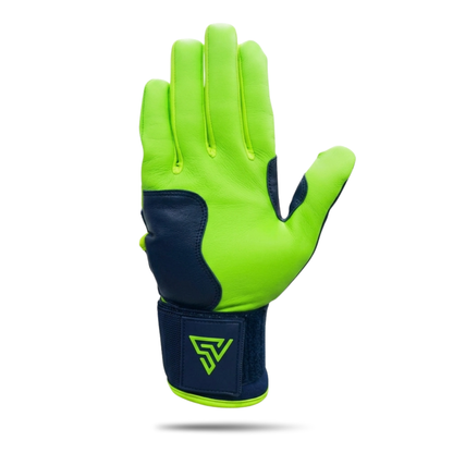 プレミアムモデル Wrist Lock バッティンググローブ【GRADATION / NAVY × NEON GREEN】