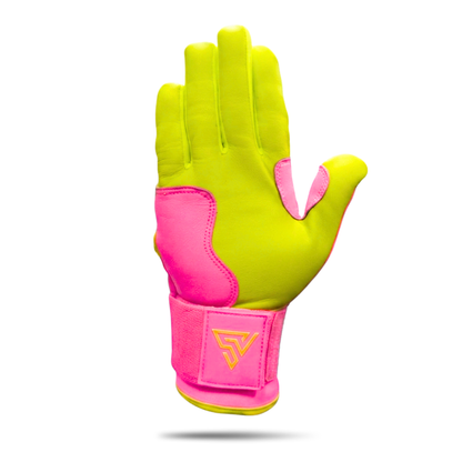 プレミアムモデル Wrist Lock バッティンググローブ【GRADATION / PINK × NEON YELLOW】