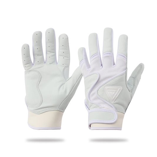 プレミアムモデル バッティンググローブ 学生対応【ALL WHITE】