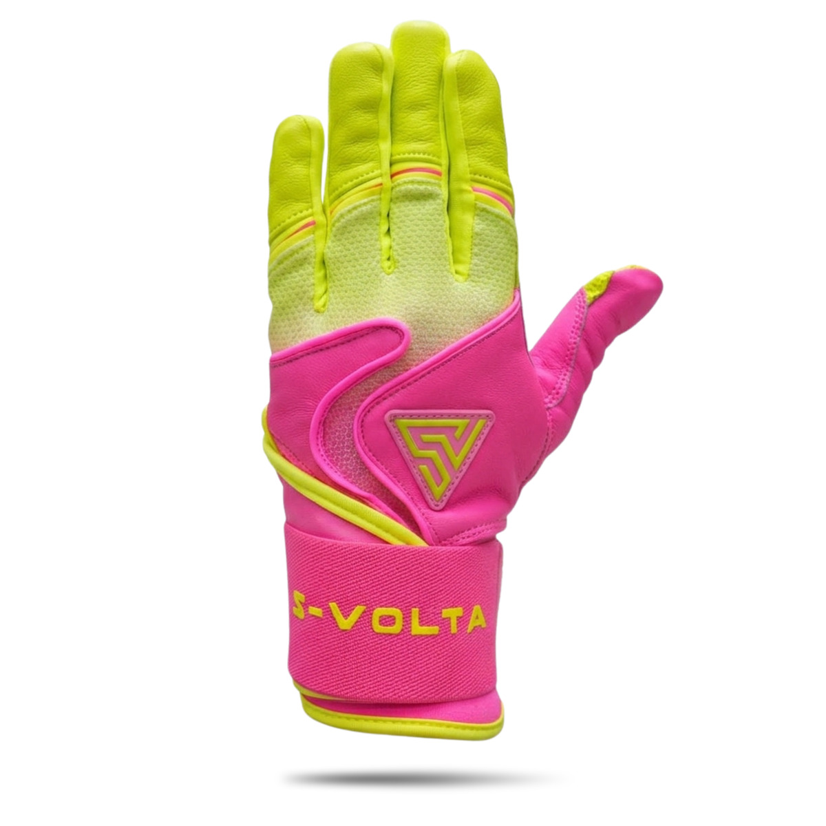 プレミアムモデル Wrist Lock バッティンググローブ【GRADATION / PINK × NEON YELLOW】