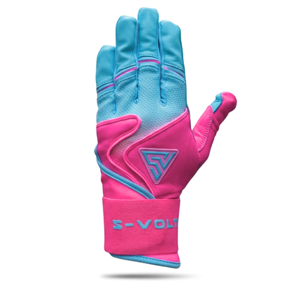 プレミアムモデル Wrist Lock バッティンググローブ【GRADATION / PINK × SKY BLUE】