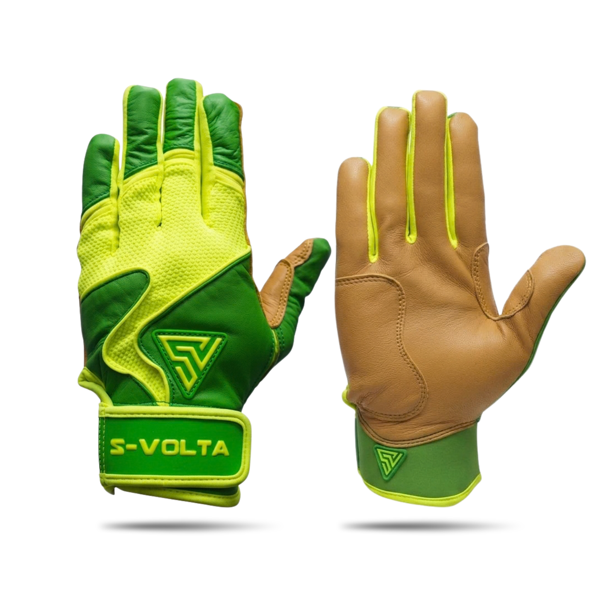 プレミアムモデル バッティンググローブ【GREEN × NEON YELLOW】