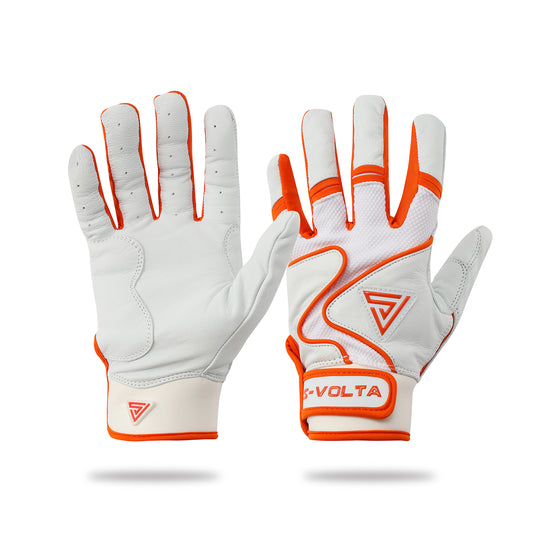 プレミアムモデル バッティンググローブ【WHITE × ORANGE】