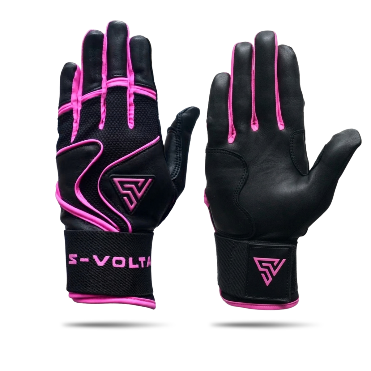 プレミアムモデル Wrist Lock バッティンググローブ【BLACK × PINK】