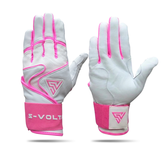プレミアムモデル Wrist Lock バッティンググローブ【WHITE × PINK 】