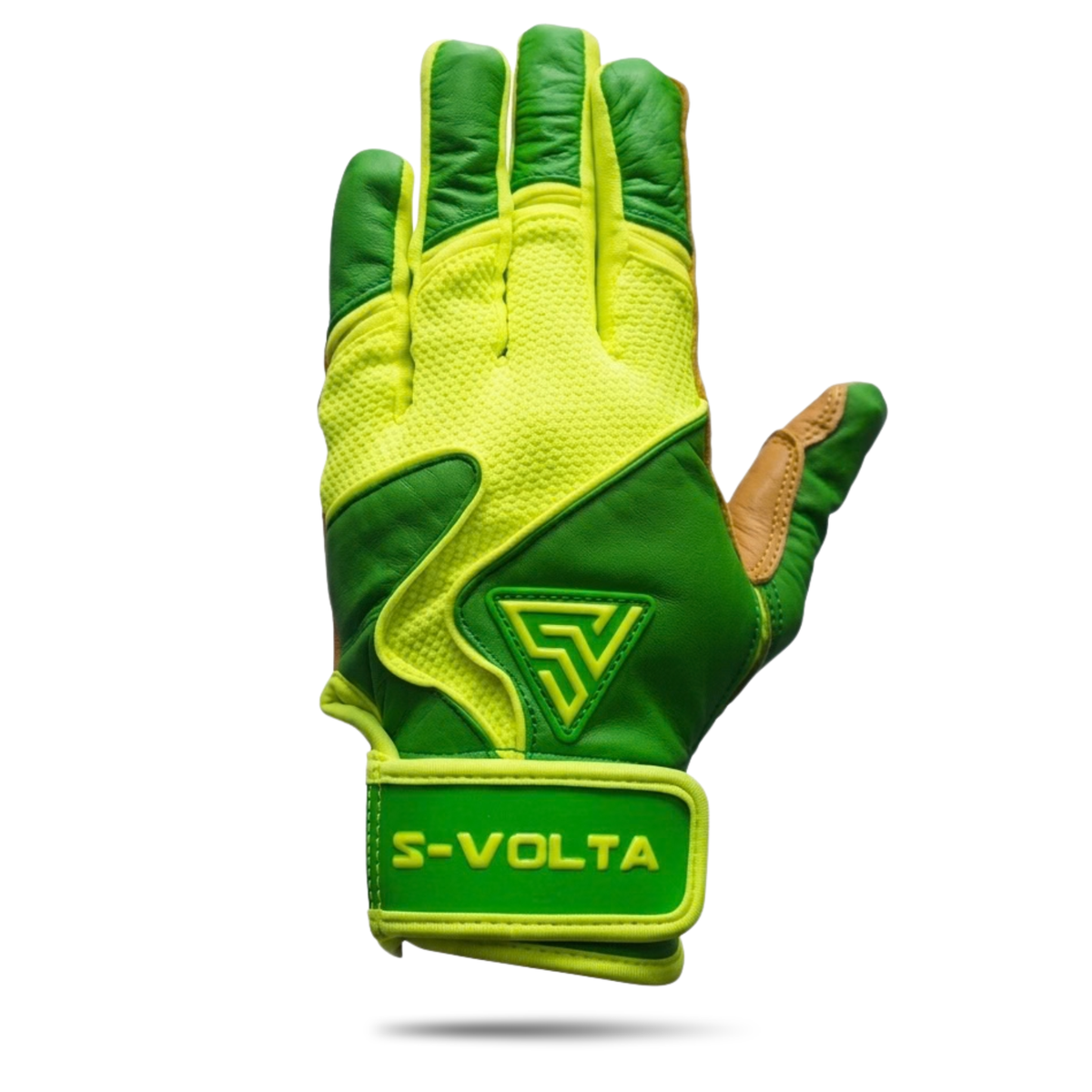 プレミアムモデル バッティンググローブ【GREEN × NEON YELLOW】