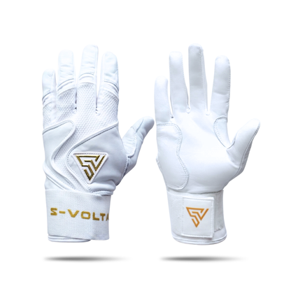 プレミアムモデル Wrist Lock バッティンググローブ【WHITE × GOLD】