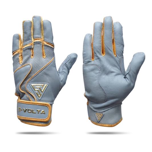 プレミアムモデル バッティンググローブ【LIGHT GRAY × GOLD】