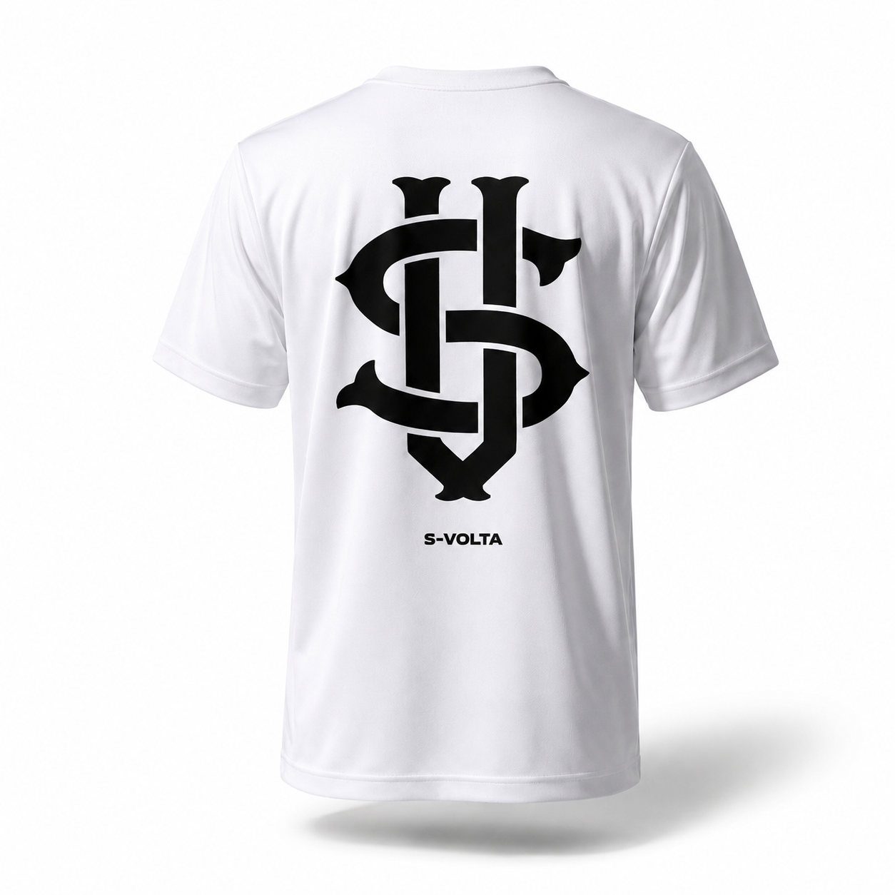 S-VOLTA ドライTシャツ　WHITE × BLACK