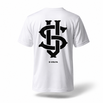 S-VOLTA ドライTシャツ　WHITE × BLACK