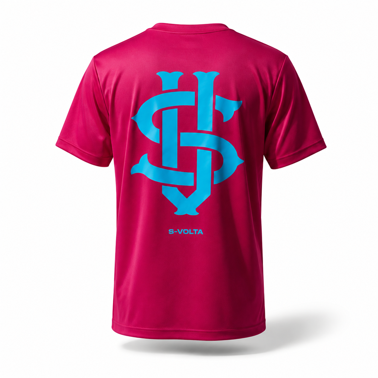 S-VOLTA ドライTシャツ　PINK × SKY BLUE