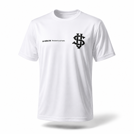 S-VOLTA ドライTシャツ　WHITE × BLACK
