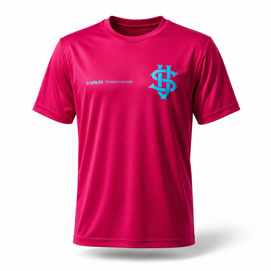 S-VOLTA ドライTシャツ　PINK × SKY BLUE