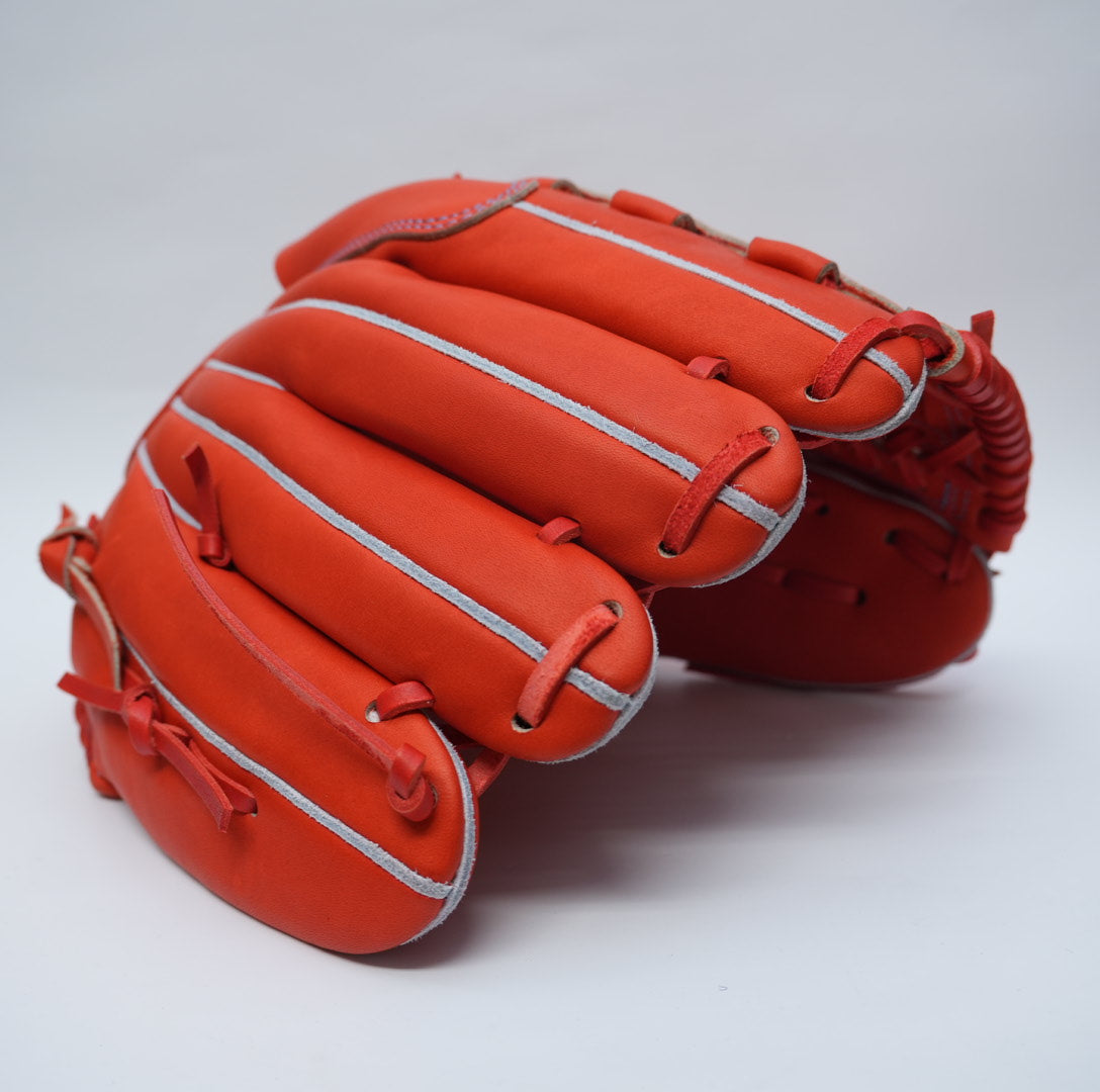 硬式グローブ レッド/オレンジ 即納品】SIGNATURE LINE 硬式 投手用グローブ – S-VOLTA（ボルタ）