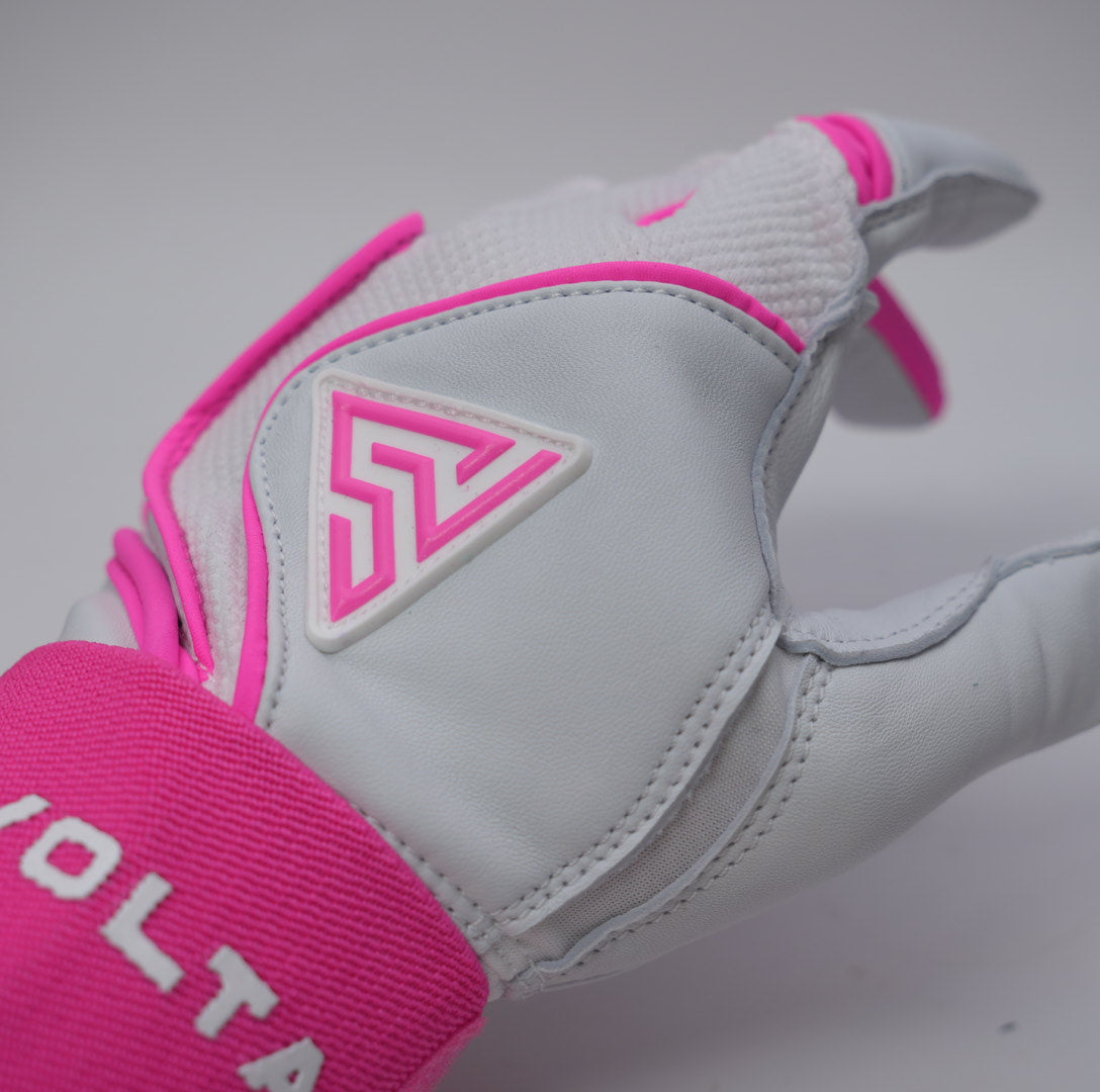 プレミアムモデル Wrist Lock バッティンググローブ【WHITE × PINK 】