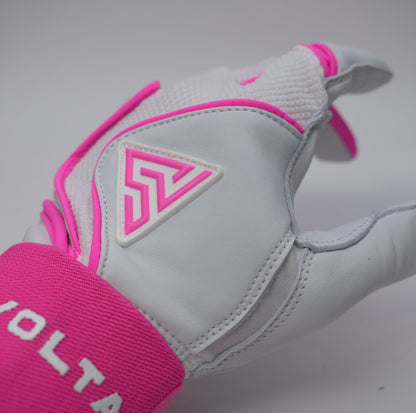 プレミアムモデル Wrist Lock バッティンググローブ【WHITE × PINK 】