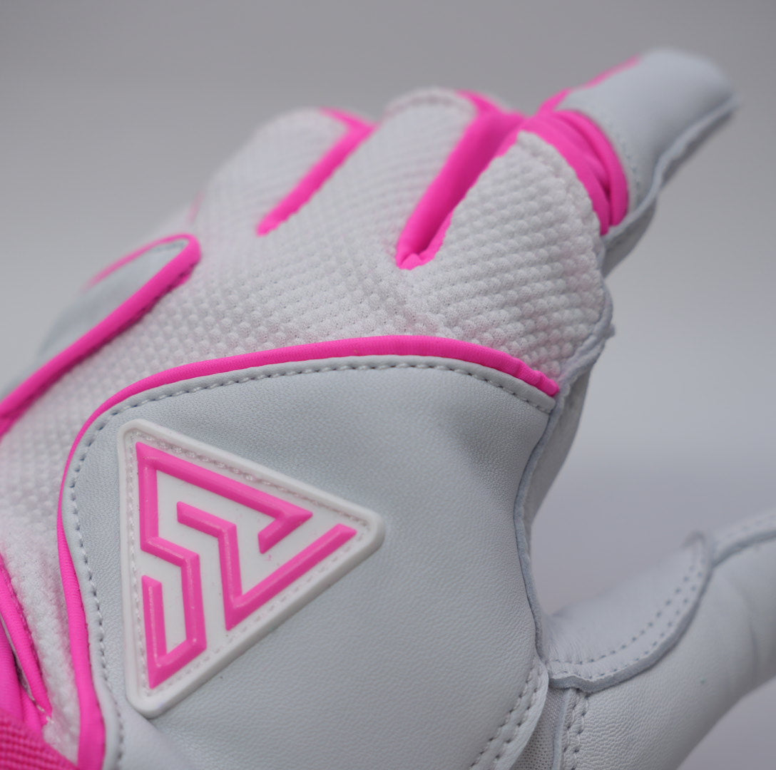 プレミアムモデル Wrist Lock バッティンググローブ【WHITE × PINK 】