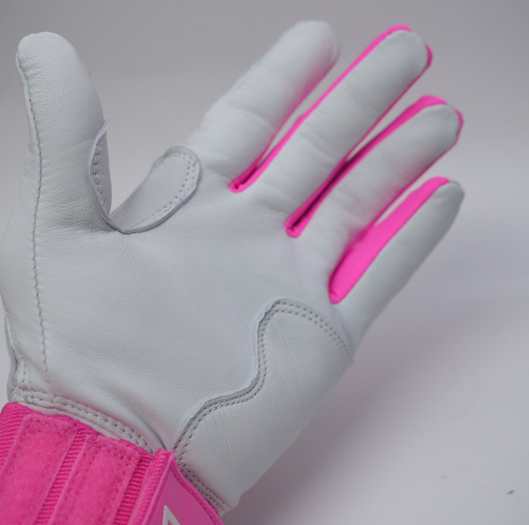 プレミアムモデル Wrist Lock バッティンググローブ【WHITE × PINK 】