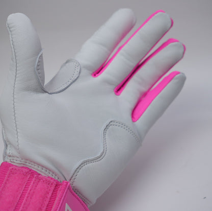 プレミアムモデル Wrist Lock バッティンググローブ【WHITE × PINK 】