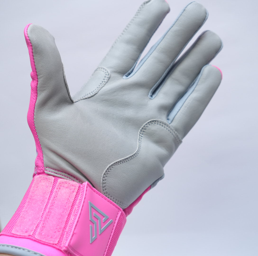プレミアムモデル Wrist Lock バッティンググローブ【PINK × GRAY】