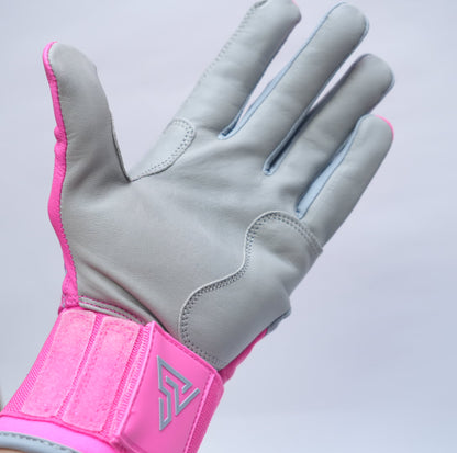 プレミアムモデル Wrist Lock バッティンググローブ【PINK × GRAY】