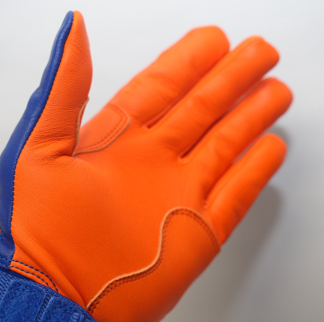 プレミアムモデル Wrist Lock バッティンググローブ【BLUE  × ORANGE】