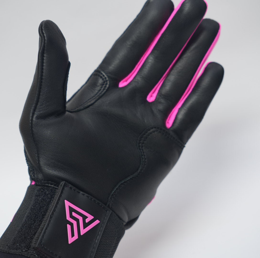 プレミアムモデル Wrist Lock バッティンググローブ【BLACK × PINK】