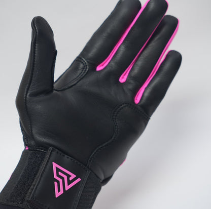プレミアムモデル Wrist Lock バッティンググローブ【BLACK × PINK】