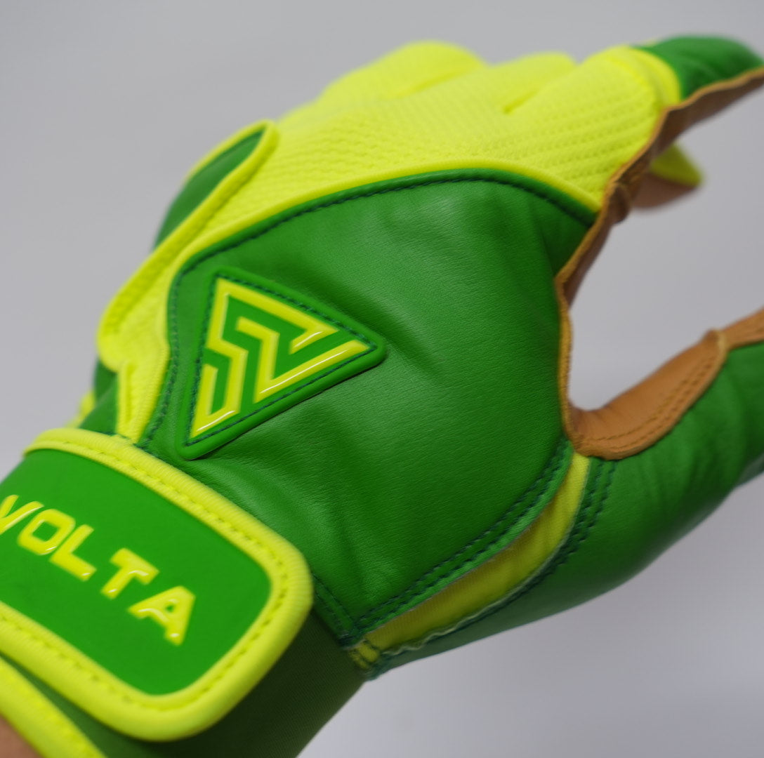 プレミアムモデル バッティンググローブ【GREEN × NEON YELLOW】