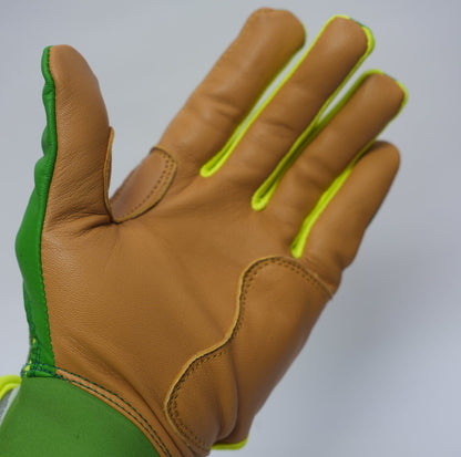 プレミアムモデル バッティンググローブ【GREEN × NEON YELLOW】