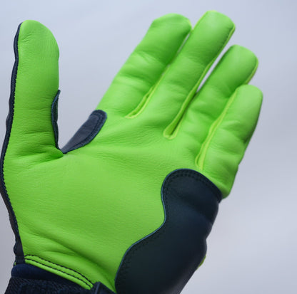 プレミアムモデル Wrist Lock バッティンググローブ【GRADATION / NAVY × NEON GREEN】