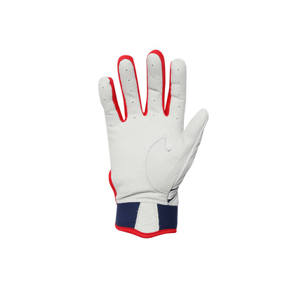 ハイクオリティーモデル バッティンググローブ 【WHITE × NAVY × RED】