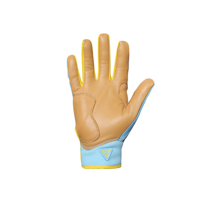 プレミアムモデル バッティンググローブ【SKY BLUE × YELLOW】