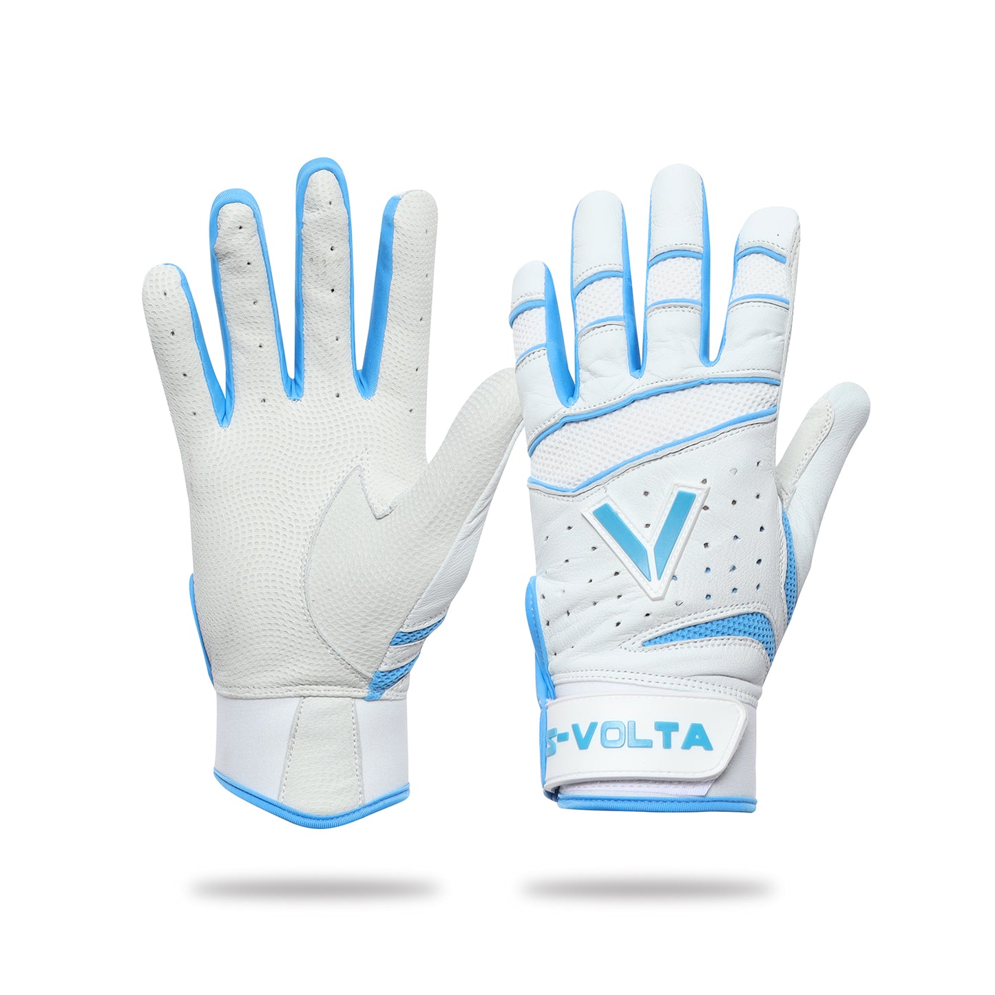 ハイクオリティーモデル バッティンググローブ【WHITE × LIGHT BLUE】
