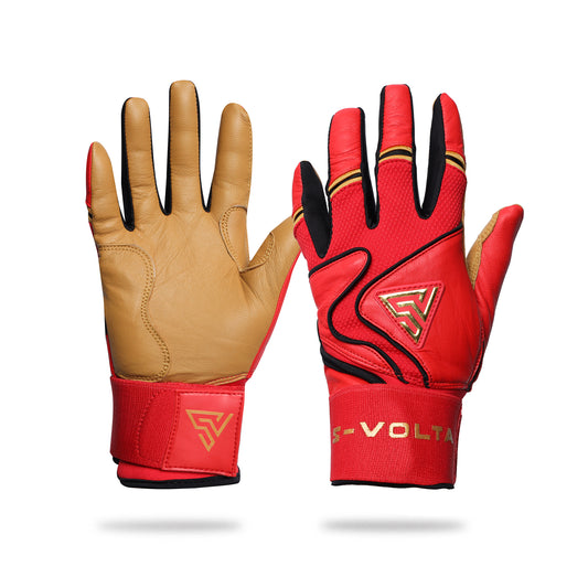 プレミアムモデル Wrist Lock バッティンググローブ【RED× GOLD×RED】