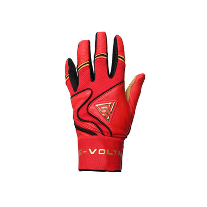 プレミアムモデル Wrist Lock バッティンググローブ【RED× GOLD×RED】