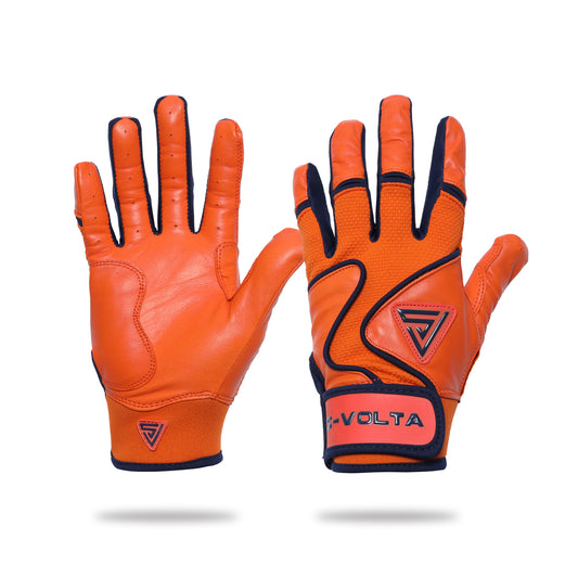 プレミアムモデル バッティンググローブ 【ORANGE × NAVY】