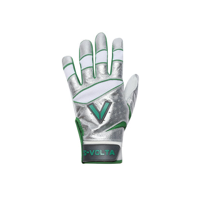 ハイクオリティーモデル バッティンググローブ  【SILVER × WHITE × GREEN】
